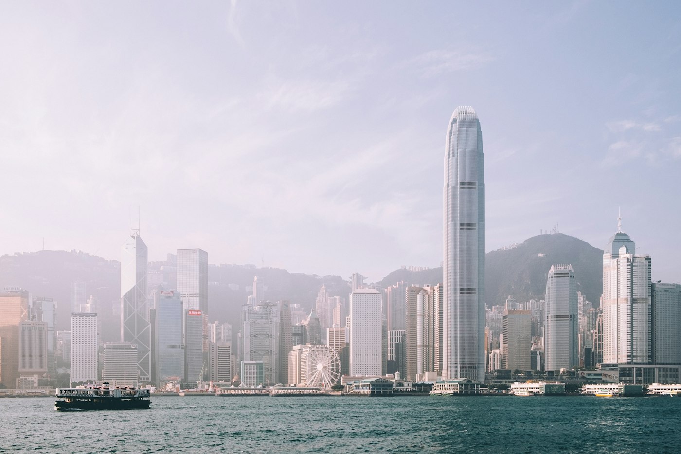 Victoria Harbour and the Central skyline from Tsim Sha Tsui